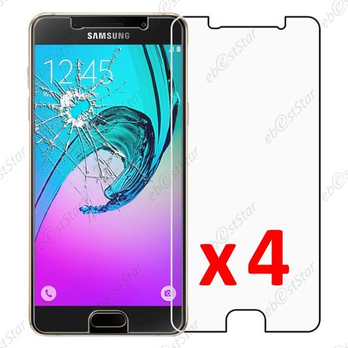 Ebeststar ® Pour Samsung Galaxy A3 2016 A310f - Lot X4 Film Protection Écran Verre Trempé Anti Casse Anti-Rayures