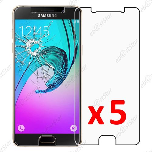 Ebeststar ® Pour Samsung Galaxy A3 2016 A310f - Lot X5 Film Protection Écran Verre Trempé Anti Casse Anti-Rayures