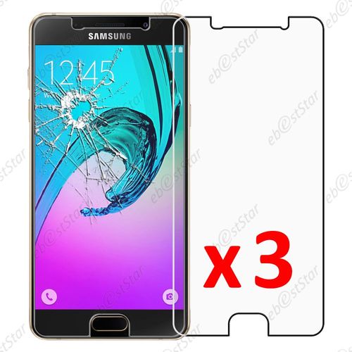 Ebeststar ® Pour Samsung Galaxy A3 2016 A310f - Lot X3 Film Protection Écran Verre Trempé Anti Casse Anti-Rayures