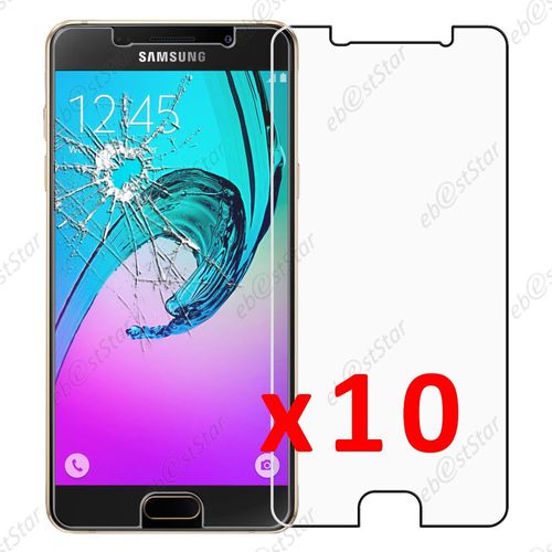 Ebeststar ® Pour Samsung Galaxy A3 2016 A310f - Lot X10 Film Protection Écran Verre Trempé Anti Casse Anti-Rayures