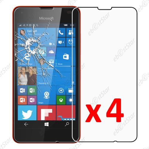 Ebeststar ® Pour Microsoft Lumia 550 - Lot X4 Film Protection Écran Verre Trempé Anti Casse Anti-Rayures