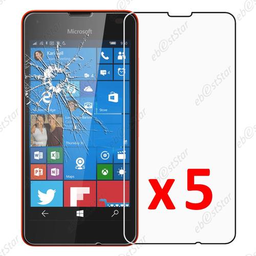 Ebeststar ® Pour Microsoft Lumia 550 - Lot X5 Film Protection Écran Verre Trempé Anti Casse Anti-Rayures