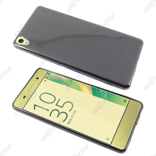 Ebeststar ® Housse Coque Protection Silicone Gel Etui Souple Pour Sony Xperia Xa, Xa Dual, Couleur Noir