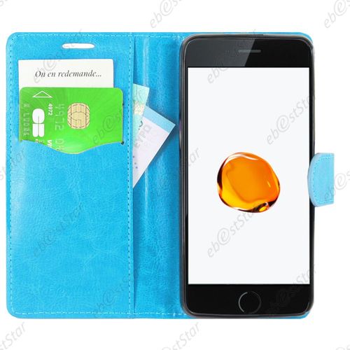 Ebeststar ® Housse Portefeuille Coque Etui Protection Folio Pour Apple Iphone 7 Plus Écran 5,5", Couleur Bleu