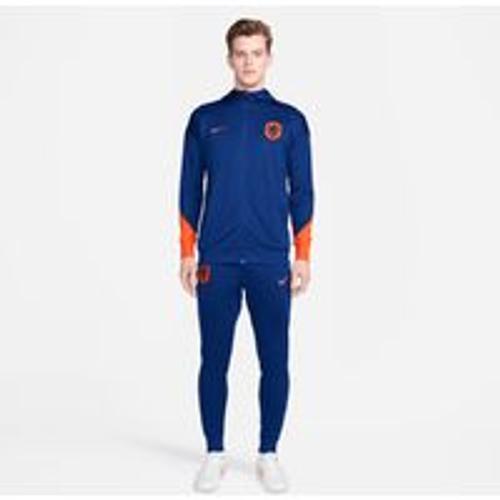 Survêtement De Foot En Maille À Capuche Nike Dri-Fit Pays-Bas Strike Pour Homme - Bleu