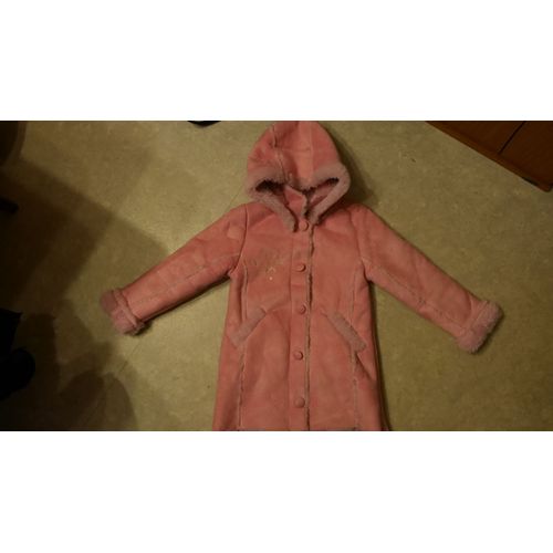 Manteau Orchestra Peau Retournée 7 Ans Rose