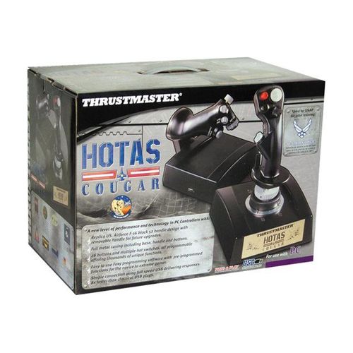 Thrustmaster Hotas Cougar - Joystick Et Accélérateur - 28 Boutons - Filaire - Noir
