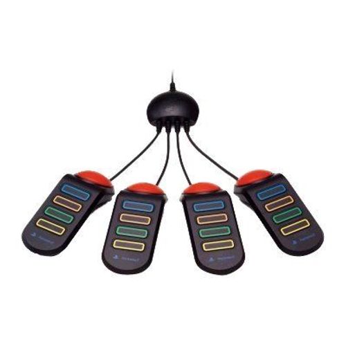 Sony Buzz! Buzzer - Buzzer De Quiz - 5 Boutons - Filaire ( Pack De 4 ) - Pour Sony Playstation 2