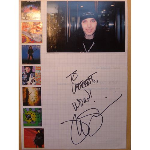 Joe Satriani  Autographe Fait À Paris À Virgin Megastore