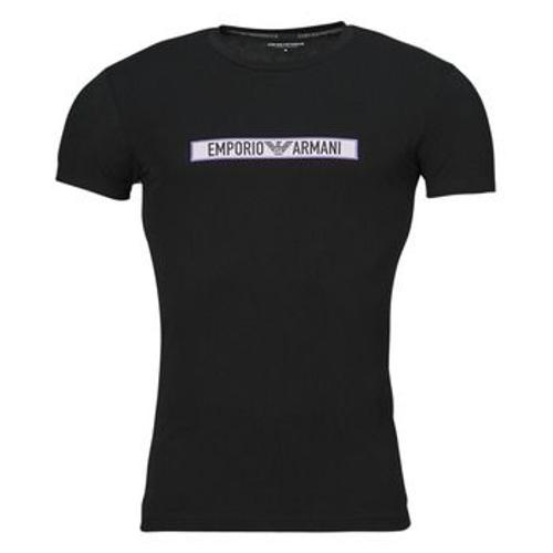 T-Shirt Emporio Armani Logo Label Noir