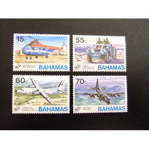 Bahamas 1995 Naciones Unidas (Aviones) Yvert Nº 864 / 867 ** Mnh 