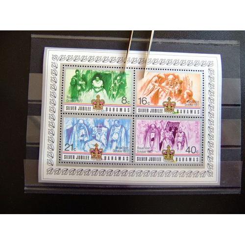 Bahamas 1977 Silver Jubilee Yvert Nº Block 19 ** Sg Nº Ms 492 Mnh 