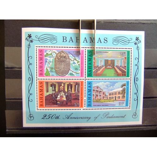 Bahamas 1979 250 Aniversario Del Parlamento Yvert Nº Block 28 ** Sg Nº Ms 549 Mnh 