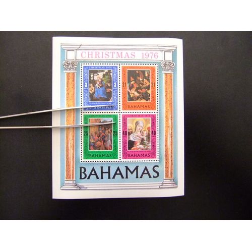 Bahamas 1976 Noel Navidad Christmas Yvert Block Nº 18 ** Mnh 