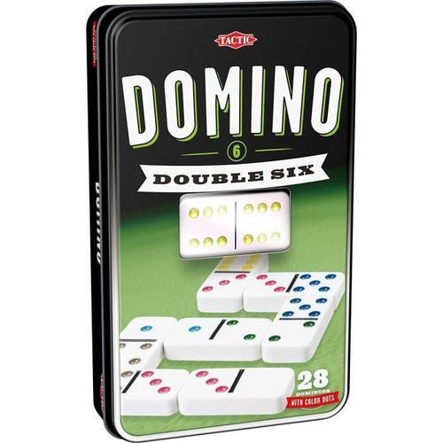 Jeux Classiques Domino Double 6 Boîte Métal