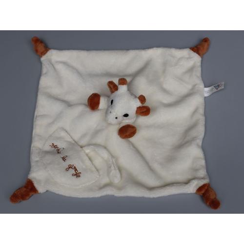 Doudou Sophie La Girafe Plat Crème Marron Vulli