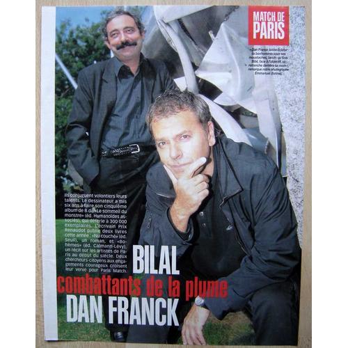 Paris Match N°2578, Coupure De Presse, Dan Franck, Bilal