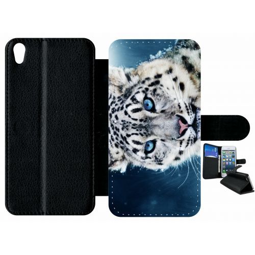 Etui Sony Xperia Xa Tigre Blanc Yeux Bleus