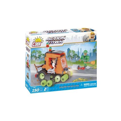 Cobi - 1782 - Balayeuse De Rue - Orange - 150 Pièces