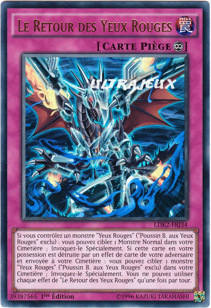 Occasion card yu gi oh the return of red eyes ldk2-frj34 1ère edition 