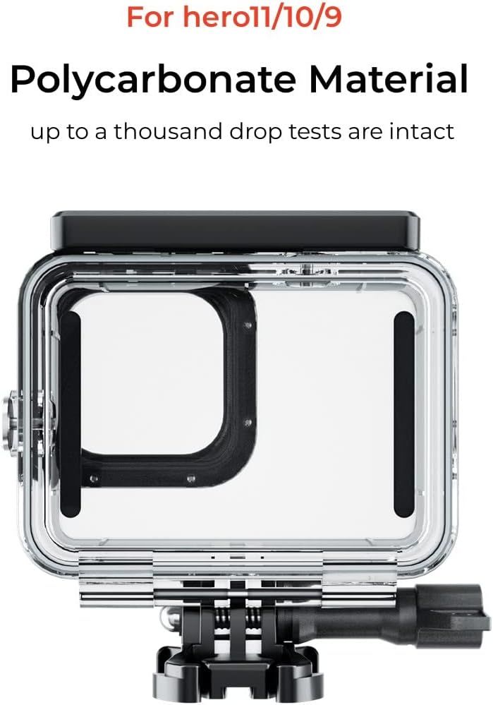 Botier tanche pour GoPro Hero 12 Hero 11/10/9 Black, 50 m ... - 2