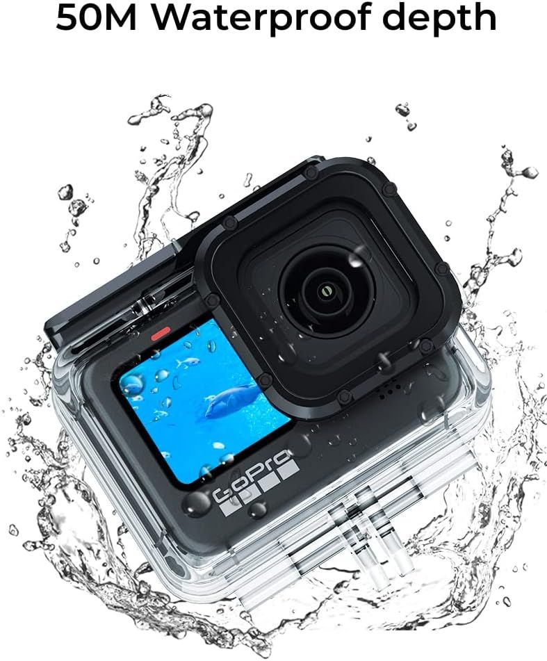 Botier tanche pour GoPro Hero 12 Hero 11/10/9 Black, 50 m ... - 4