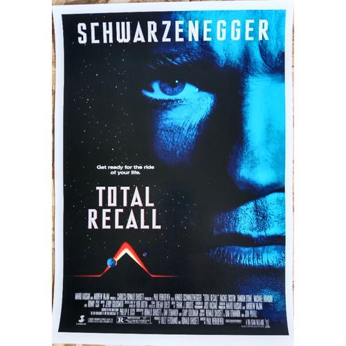 Affiche / Poster Du Film "Total Recall" Avec Arnold Schwarzenegger - 29,7 X 42 Cm