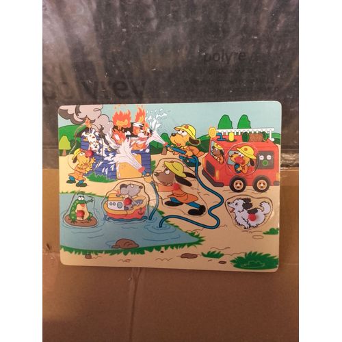 Puzzle En Bois Les Pompiers