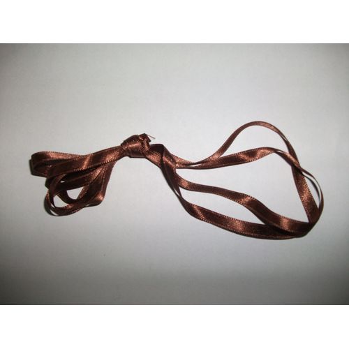 Ruban Satin Chocolat 1 M 07 - 6 Mm
