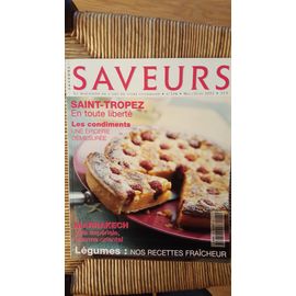 Saveurs  N° 104 : Saint-Tropez Menthe Marrakech Condiments Légumes