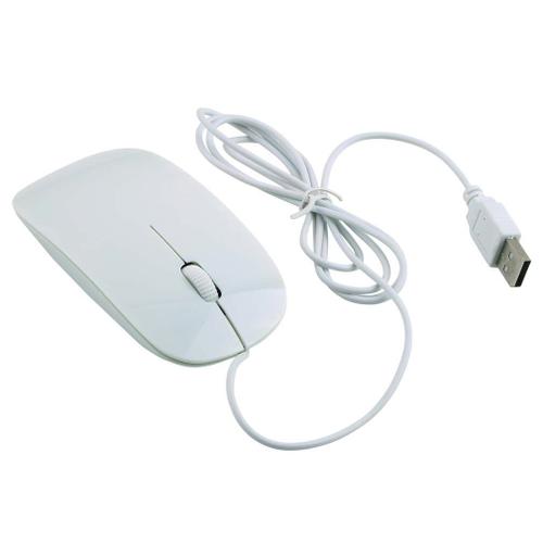 Ultra Thin USB Souris 1600dpi souris optique filaire pour PC portable - Imitation d'Apple souris filaire