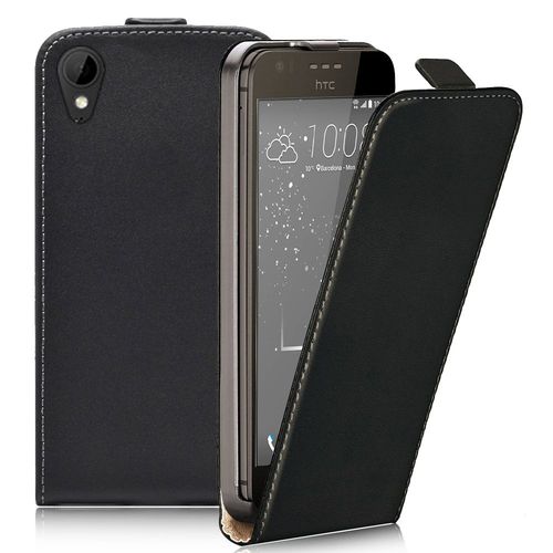 Etui Rabattable Verticale Pour Htc Desire 825/ 825 Dual Sim En Cuir Pu - Noir