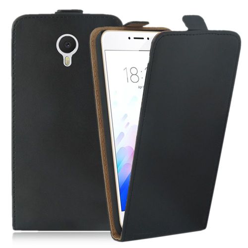 Etui Rabattable Verticale Pour Meizu M3 Note/ Blue Charm Note3 5.5" En Cuir Pu - Noir