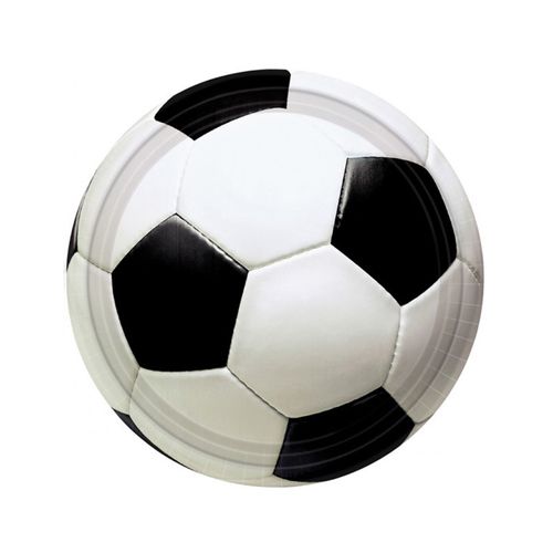 8 Assiettes Ballon De Foot Taille  Unique