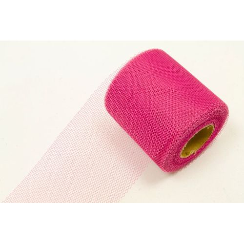 Rouleau De Tulle Rose Fuchsia 20 Mètres Taille Unique