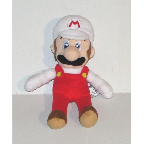 Doudou Super Mario Bros Wii Mario Luigi New Casquette Blanche 22 Cm Nintendo
