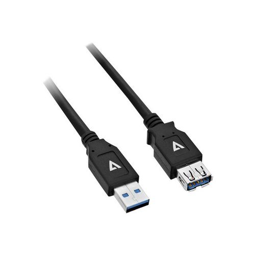 V7 - Rallonge de câble USB - USB type A (M) pour USB type A (F) - USB 3.0 - 2 m - noir