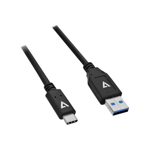 V7 - Câble USB - 24 pin USB-C (M) reversible pour USB type A (M) reversible - USB 3.1 - 1 m - noir