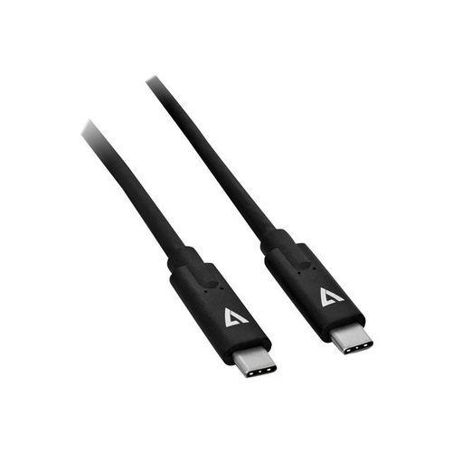 V7 - Câble USB - 24 pin USB-C (M) reversible pour 24 pin USB-C (M) reversible - 2 m - noir