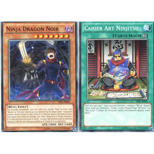 Ninja Dragon Noir Tdil-Fr036  +  Cahier Art Ninjitsu Tdil-Fr081