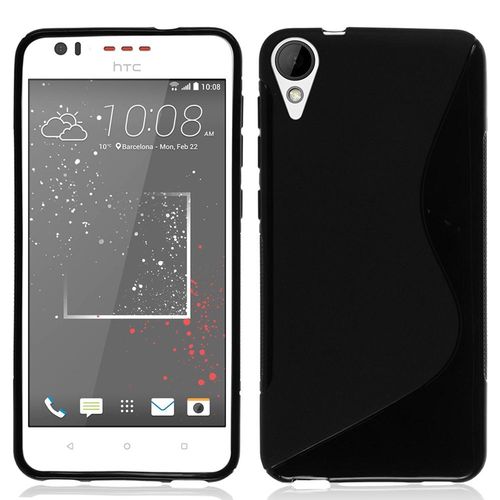 Coque Silicone Pour Htc Desire 825/ 825 Dual Sim Gel Motif S Au Dos - Noir