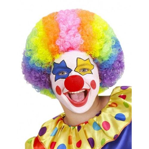 Perruque Clown Multicolore Enfant