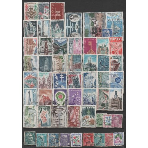 France: Lot De 50 Timbres, Tous Différents, Pas De Doublon.Oblitérés Et En Bon État.