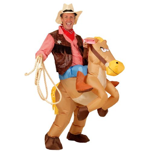 Déguisement Cheval De L'ouest Gonflable Adulte Taille Unique