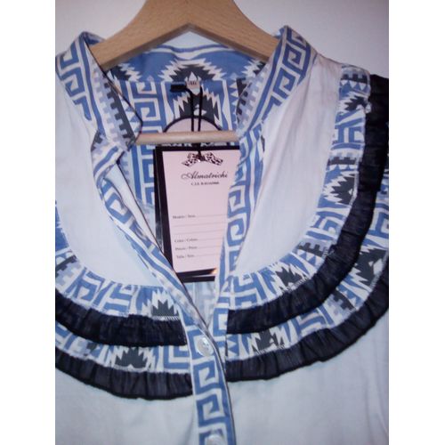 Tunique Almatrichi Elasthanne 46 Bleu