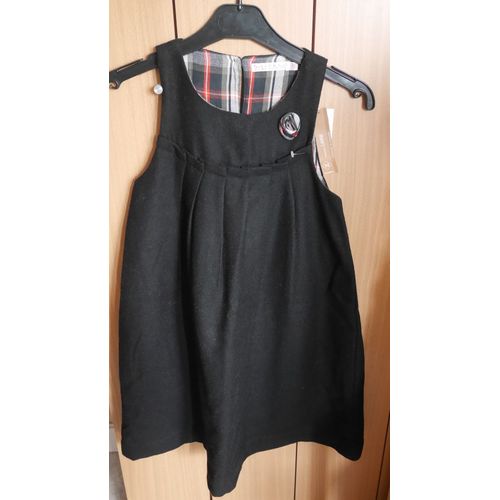 Robe Cfk Girls Collection En  Laine 10 Ans Noir Neuve