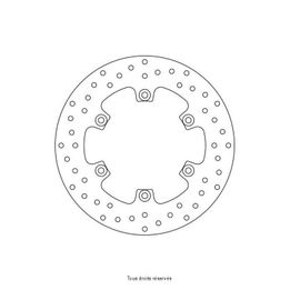 Kit Brake - Disque Frein Yamaha Ø267x150x132 Nbtrou6xø8,5