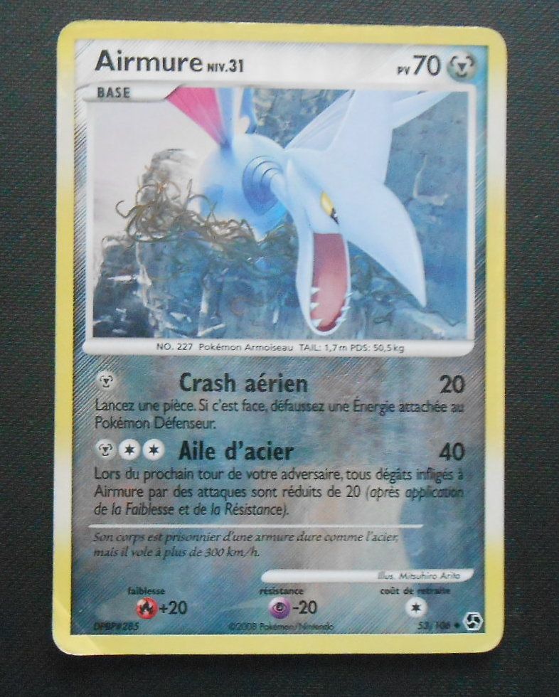 Pokemon Airmure Niv 31 Reverse 53 106 Diamant Perle Duels Au Sommet Vf Rakuten