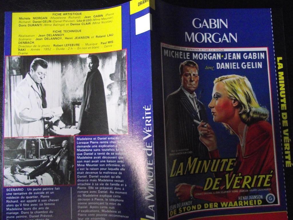 jaquette du film la minute de vérité(1952).réalisation.jean delannoy avec  michèle motgan jean gabin daniel gelin léa di leo | Rakuten