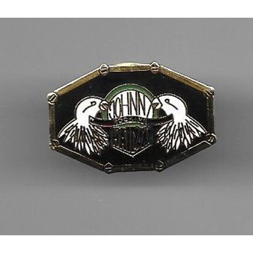 Pins Musique Johnny Hallyday Rocking / Doré